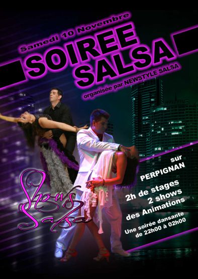 Soiree salsa samedi 10 novembre Perpignan